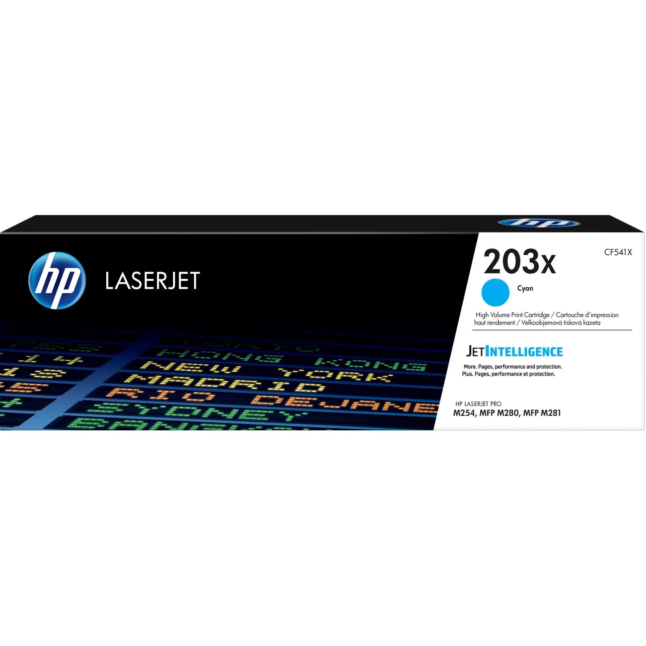 HP 203X Cyan // Original LaserJet Tonerkartusche mit hoher Reichweite –  Toner CF540X